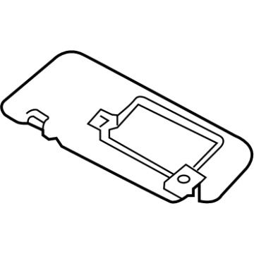 Kia 85210P1300WK SUNVISOR ASSY,LH 85210P1300WK Kia SUNVISOR ASSY,LH Illustration 1 of 1