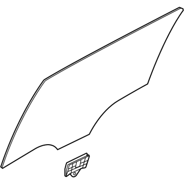Kia 83420AT030 GLASS ASSY-REAR DOOR