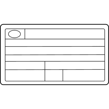 Kia 324502M006 LABEL-EMISSION