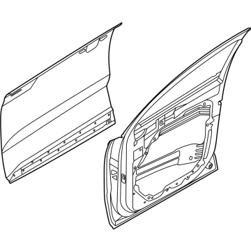 Kia 76003P1100 PANEL ASSY-FRONT DOO