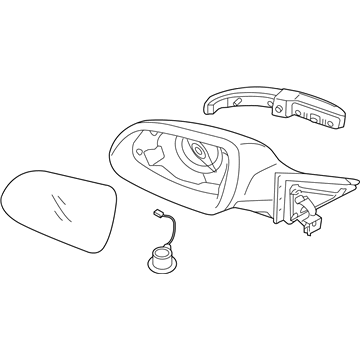Kia 87620F6130 MIRROR ASSY-OUTSIDE