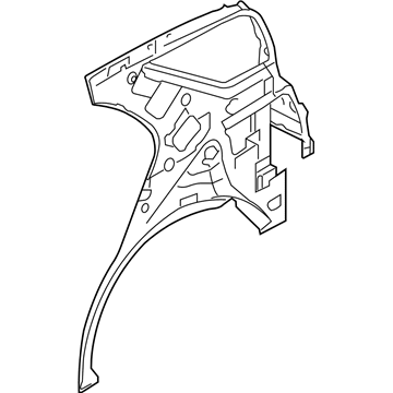 Kia 716043E100 Panel Assembly-Quarter Inner Complete