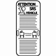 Kia 569733E500 Body Pillar Cab Label