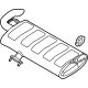Kia 28710CW540 MUFFLER ASSY-REAR