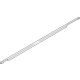 Kia 83220L3000 W/STRIP Assembly-Rr Dr B