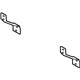 Kia 866331W020 Bracket-Rear Bumper Rail Upper