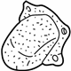 Kia 0K2C032411 Cover-Dust