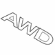 Kia 86317J6000 All Wheel Drive Emblem, Left