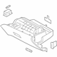 Kia 845101W500HU Glove Box Housing Assembly Kia 845101W500HU Glove Box Housing Assembly