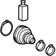 Kia 496A4CW000 BOOT KIT-REAR WHEEL