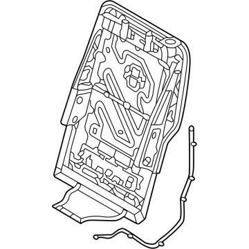 89310P2BA0 Kia 2nd Seat Back Frame Assembly Illustration 1 of 1