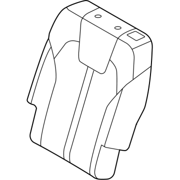 89350P2BA0 Kia PAD ASSY-2ND BACK,LH Illustration 1 of 1