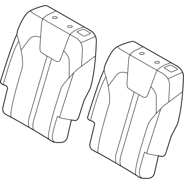 Kia 89300P2BF0MD6 2nd Seat Back Assembly Left Hand 89300P2BF0MD6 Kia 2nd Seat Back Assembly Left Hand Illustration 1 of 1
