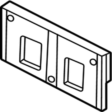 86519R5JA0 Kia Front Bumper License Plate Moulding Illustration 1 of 1
