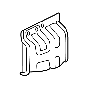 86616R5AA0 Kia BRACKET-RR BUMPER SI Illustration 1 of 1