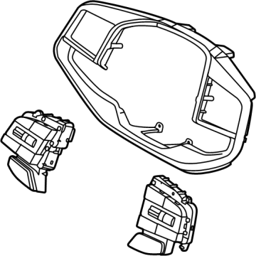 96700P1090 Kia STRG WHEEL REMOCON B Illustration 1 of 1