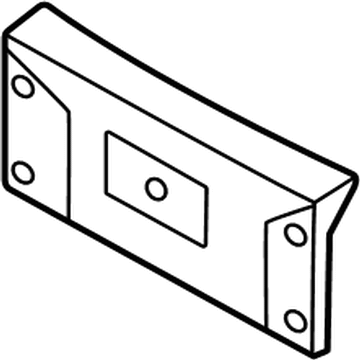 86529P1600BKL Kia Front Bumper License Plate Moulding Illustration 1 of 1