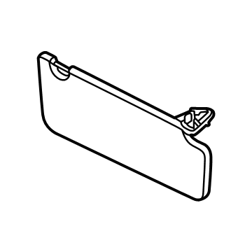 Kia 85210DO020EMA Sunvisor Assembly Left Hand 85210DO020EMA Kia Sunvisor Assembly Left Hand Illustration 1 of 1