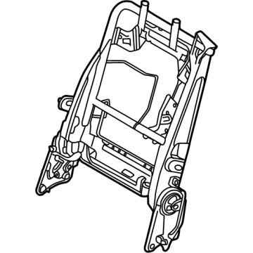 Kia 89310R0011 2nd Seat Back Frame Assembly 89310R0011 Kia 2nd Seat Back Frame Assembly Illustration 1 of 1