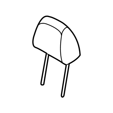 Kia 89700R0010K4T Rear Seat Headrest Assembly 89700R0010K4T Kia Rear Seat Headrest Assembly Illustration 1 of 1