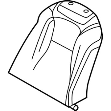 88350R0300 Kia Front Seat Pad Assembly Illustration 1 of 1