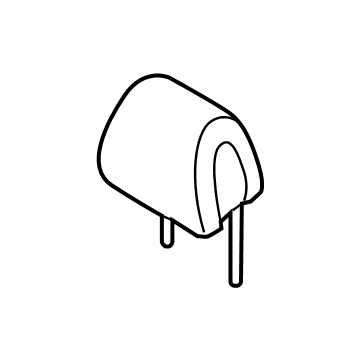 Kia 88700R0001K4T Front Seat Headrest Assembly 88700R0001K4T Kia Front Seat Headrest Assembly Illustration 1 of 1