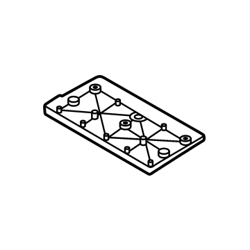 Kia 86519DO620 Front Bumper License Plate Moulding 86519DO620 Kia Front Bumper License Plate Moulding Illustration 1 of 1