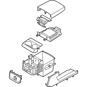 Kia 84680R0AB0B9H Console Storage Box 84680R0AB0B9H Kia Console Storage Box Illustration 1 of 1