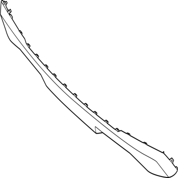 86671P1500 Kia Rear Bumper Skid Plate Illustration 1 of 1