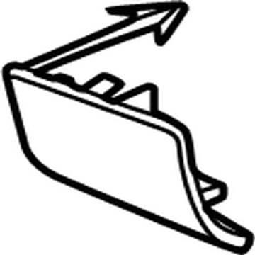 Kia 86617P1500 Rear Hook Cap 86617P1500 Kia Rear Hook Cap Illustration 1 of 1