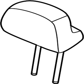 Kia 89700XA000C33 Rear Seat Headrest Assembly 89700XA000C33 Kia Rear Seat Headrest Assembly Illustration 1 of 1