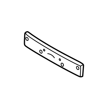 Kia 86529R0510BKL Front Bumper License Plate Moulding 86529R0510BKL Kia Front Bumper License Plate Moulding Illustration 1 of 1