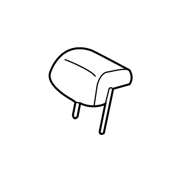 89700P4110MD6 Kia Rear Seat Headrest Assembly Illustration 1 of 1