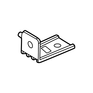86636P2510 Kia Rear Beam Bracket Lower Illustration 1 of 1