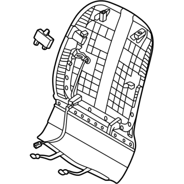 88390P2AA0GYT Kia Front Seat Back Map Board Assembly Illustration 1 of 1