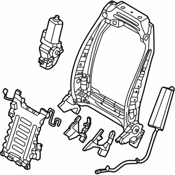 Kia 88310P4AB0 Front Seat Back Frame Assembly 88310P4AB0 Kia Front Seat Back Frame Assembly Illustration 1 of 1