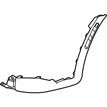 Kia 86508P4500 COVER-FR BUMPER,RH 86508P4500 Kia COVER-FR BUMPER,RH Illustration 1 of 1