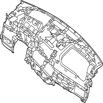 84720P1AA0 Kia Crash Pad Panel Assembly Illustration 1 of 1