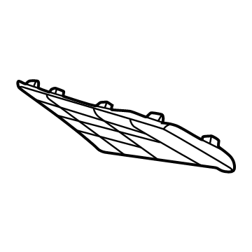 Kia 86596XG000BKL MOULDING ASSY-FRONT 86596XG000BKL Kia MOULDING ASSY-FRONT Illustration 1 of 1