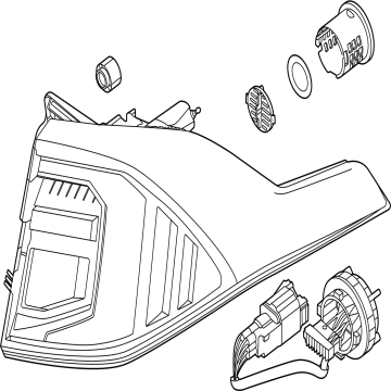 Kia 92401P1700 Rear Combination Lamp Assembly 92401P1700 Kia Rear Combination Lamp Assembly Illustration 1 of 1
