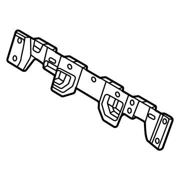 86625XG000 Kia BRACKET-RR BUMPER NO Illustration 1 of 1
