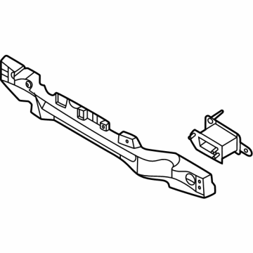 86630XG000 Kia RAIL ASSY-REAR BUMPE Illustration 1 of 1