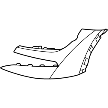 866A6XG200 Kia Rear Bumper Side Cover Illustration 1 of 1