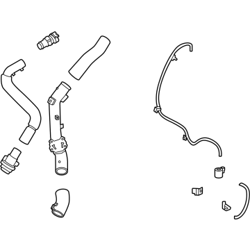 282102M610 Kia HOSE ASSY-I/C INLET Illustration 1 of 1