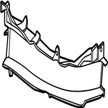 86541DO000 Kia AIR DUCT-FR BUMPER,L Illustration 1 of 1
