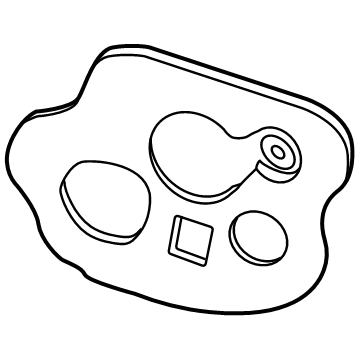 92486L2500 Kia PAD-REAR COMB LAMP O Illustration 1 of 1