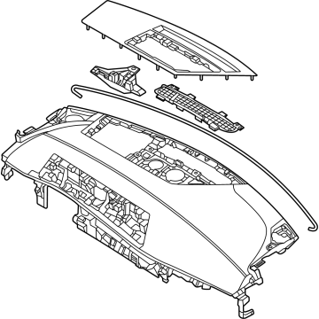 84710XG000WK Kia Main Crash Pad Assembly Illustration 1 of 1