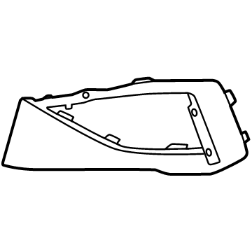 86595L2AA0AHV Kia Front Bumper Moulding Illustration 1 of 1