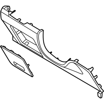 84750R0AG0GYT Kia Lower Crash Pad Panel Assembly Illustration 1 of 1