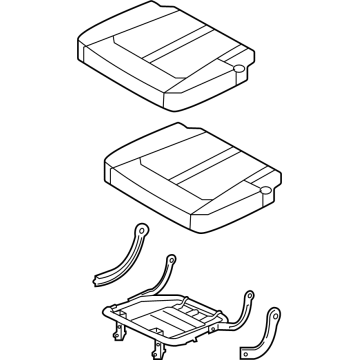 Kia 89A10P2000MC3 3rd Seat Cushion Assembly 89A10P2000MC3 Kia 3rd Seat Cushion Assembly Illustration 1 of 1